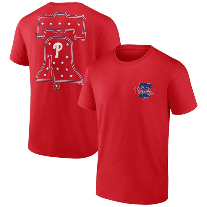 Men's Philadelphia Phillies Red Iconic Bring It T-Shirt